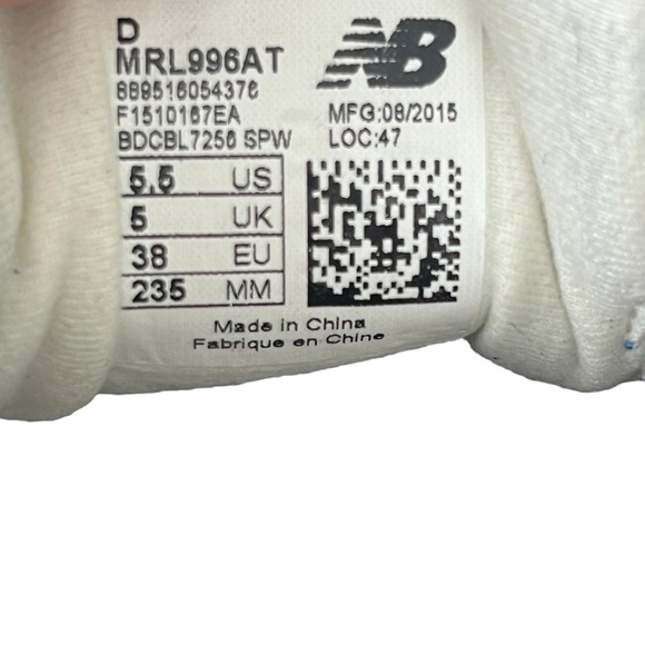 New Balance 996 Women’s Blue Red Suede Size 7 Rare Large N Retro Like New - Picture 11 of 12